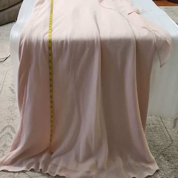NWT Jenny Yoo Paltrow Gown Soft Blush Pink Luxe Ciffon Size 12 - Picture 14 of 14
